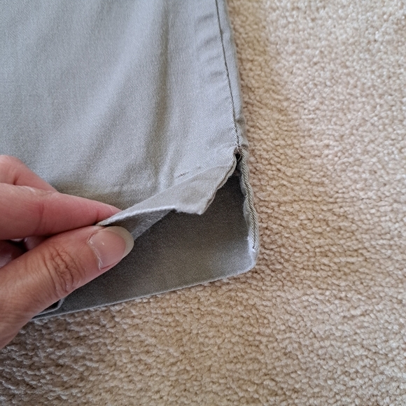 Tommy Hilfiger Cropped Pants Women's Size 14 Taupe Straight Leg Cotton Capri - Picture 9 of 15